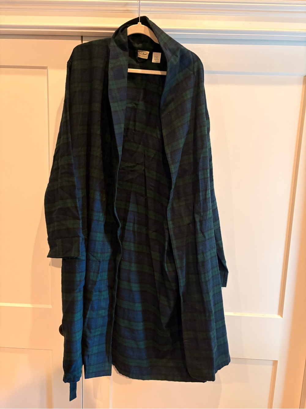 Ll Bean flannel robe